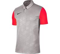 Nike Trophy IV Jersey SS Maillot Homme Pewter Grey/Bright Crimson/(Black) FR: S (Taille Fabricant: S)