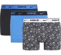 Nike Trunk 3pk, Boxer pour Homme, Lot de 3 pièces…, Black Circle Print/Photo Blue/Black, S