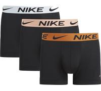 Boxer Nike Trunk Logo noir pur orange rose (3 unités) - S