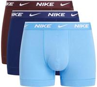 Nike Trunk 3PK sous-vêtements, Uni Blue/Blue Void/Burgundy Crush, L Homme