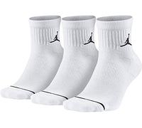 Nike U J Everyday Max ANKL 3PR Chaussettes Mixte Adulte, White/White/White/Black, FR : S (Taille Fabricant : S)