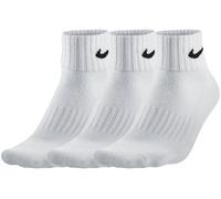Nike U NK CUSH QT 3PR-VALUE Chaussettes S Blanc