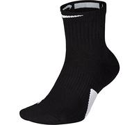 Nike U NK Elite Mid Socks Mixte, Black/White/White, S