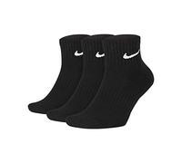 NIKE U Nk Everyday Csh Crw 3pr 132 Chaussettes unisexes, noir/blanc, L = 42 - 46