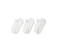 Nike Chaussettes Everyday Cushioned - Invisibles rembourrées, 3 paires, blanc, 38-42 Unisexe