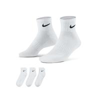 Nike Chaussettes Homme U NK Everyday Cush QTR – 3 paires Blanc/Noir Taille M (38-42)
