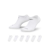 Chaussettes de training invisibles Nike Everyday Lightweight (6 paires) - Blanc 34-38