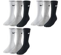 Nike U Nk V Cush Crew - 3p Value Socquettes Mixte (lot de 3)