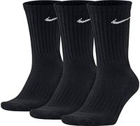 Nike Chaussettes Cush Crew Mixte – 3 paires Noir/Blanc Taille L EU