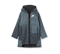 Nike U NSW Reversible OTRWR Parka Veste de Sport Mixte Enfant, Black/Black/(White), FR : XS (Taille Fabricant : XS)