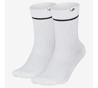 Nike U Snkr Sox Essential Crew 2PR Chaussettes White/Black/(Black) FR: XL (Taille Fabricant: XL)