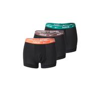 Nike Essential Cotton Stretch Trunk Caleçon Pack de 3 Hommes - noir, orange, Taille M