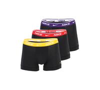 NIKE Underwear Boxers 'TRUNK 3PK' jaune / violet / rouge / noir, Taille M