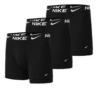 Nike Underwear Homme Essential Boxer Briefs Lot de 3 - Design Classique, Confort Extensible, Idéal au Quotidien et pour l'entraînement, Black/Black/Black, XS