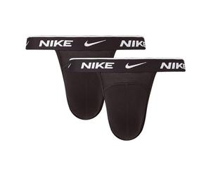 Nike Underwear Homme Essential Jock Strap Lot de 3 - Soutien Optimal, Respirant, Performance Sportive, Black/Black/Black, XL