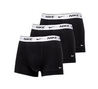 Nike Underwear Homme Essential Trunks Lot de 3 - Jambes Courtes, Coupe ajustée, Matière Stretch Douce, Black/Black/Black, L