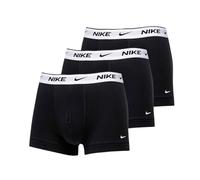 Nike Underwear Homme Essential Trunks Lot de 3 - Jambes Courtes, Coupe ajustée, Matière Stretch Douce, Black/Black/Black, XL