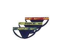 NIKE Underwear Slip bleu foncé / citron vert / émeraude / rouge, Taille XL