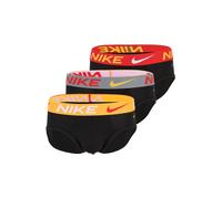 NIKE Underwear Slip gris foncé / orange / rouge / noir, Taille M