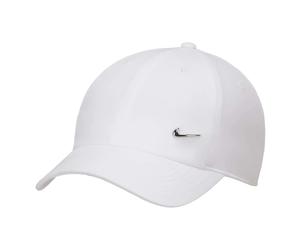Nike, unisex, Accessoires, Blanc, Taille: L/Xl Casquette Dri-FIT Club Non Structurée avec Swoosh en Métal
