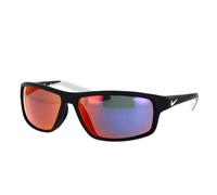 Nike, unisex, Accessoires, Noir, Taille: 62 MM Lunettes de soleil rectangulaires verres rouges miroir