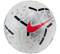 Nike Unisex-Adult Pitch Soccer Ball SC3807 White/Metallic Silver/Laser Crimson 3