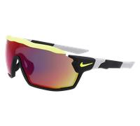 Nike Unisex Nike 010 Lunettes de soleil Bio-injecté Noir Gris Masque Normale