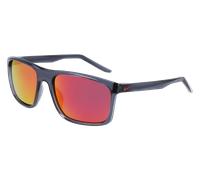 Nike Unisex Nike 021 Lunettes de soleil Bio-inject Gris Rouge Carré Polarisé Polarisé