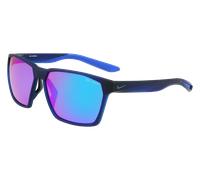 Nike Unisex NIKE MAVERICK E EV1096 451 Lunettes de soleil Plastique Bleu Bleu Carré Miroir Photochromatique