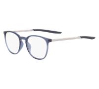 Nike Unisex Nike NIKE 7280 422 Montures optiques Plastique Bleu Géométrique Normale Photochromatique