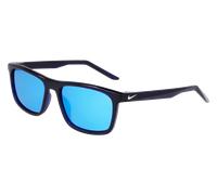 Nike Unisex Nike NIKE EMBAR P FV2409 410 Lunettes de soleil Plastique Bleu Marine Bleu Carré Polarisé Polarisé