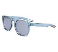 Nike Unisex Nike NIKE FLATSPOT XXII DV2258 494 Lunettes de soleil Bio-inject Bleu Argent Géométrique Normale Photochromatique