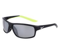 Nike Unisex Nike NIKE RABID 22 DV2371 011 Lunettes de soleil Plastique Noir Argent Carré Miroir Photochromatique