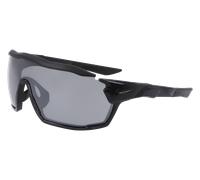 Nike Unisex Nike NIKE SHOW X RUSH DZ7368 060 Lunettes de soleil Bio-inject Gris Argent Masque Normale Photochromatique