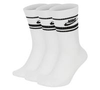 Nike Unisexe 3er Paquet Chaussettes - Everyday Essentiel Rayures,Unicolore Blanc