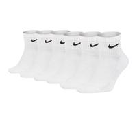 Nike Unisexe 6er Paquet Chaussettes - Everyday, Coton Amorti Cheville, Einfarbi
