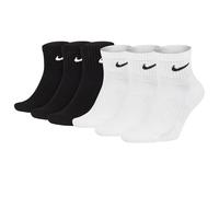 Nike Unisexe 6er Paquet Socquettes de Sport - Everyday, Coton Amorti Cheville,