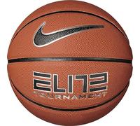 Nike Unisexe Elite Tournament 8P Deflated Ballon de Basket Amber/Black/Metallic Silver/Black 7