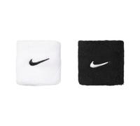 Nike Bracelets éponge Swoosh Classic – Lot de 2 – Unisexe Taille unique Noir/Blanc