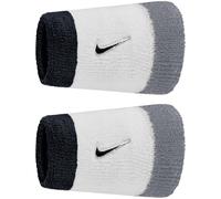 Nike Unisexe Swoosh Classic Doublewide 2Pk Serre-Poignet White/Cool Grey/Black One Size