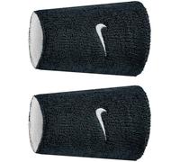 Nike Serre-poignet Swoosh Classic Réversible Largeur double Lot de 2 Noir/Blanc/Noir Taille unique