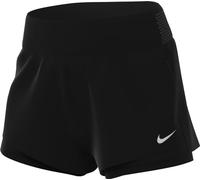 Nike Upper Short W Upp Tgh Tgt W NK Swift DF Mr 3In 2N1 Short, Black/Reflective Silv, DX1029-010, XL
