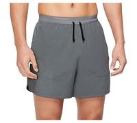Nike Upper Thigh Length Short M NK DF Stride 5In BF Shrt, Smoke Grey/Black/Reflective Silv, DM4755-084, 2XL