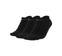Nike Value No Show Socks (Pack of 3) Black/White L