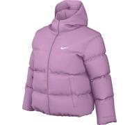 Nike Veste Sportswear Classic Puffer Therma-Fit Ample Veste à capuche pour femme, Au-delà rose/blanc, FZ5899-632, L