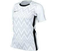 Nike W NK DF Chalng V JSY SS Haut à Manches Courtes, Blanc/Noir, L Femme