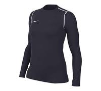 Nike W NK DF Park20 Crew Top R Haut à Manches Longues, Bleu Nuit/Blanc, s Femme