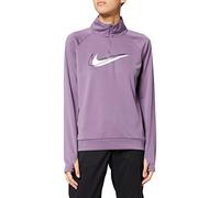 Nike W NK DF SWSH Run HZ MDLYR Sweatshirt Women's, Amethyst Smoke/White, M