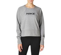 Nike W NK Dry Get Fit FC CW CP El G T-Shirt à Manches Longues Femme Carbon Heather/(Black) FR: 2XL (Taille Fabricant: 2XL)