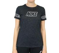 Nike W NK Dry Tee DFC Brand Slub T-Shirt Femme Black/HTR FR : XL (Taille Fabricant : XL)